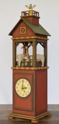 Wooden Noah's Ark Ship's Tower Clock