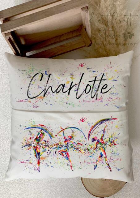 Personalised Ballet Cushion, Book Cushion Gift, Ballerina Reading Gift For Her - image 1