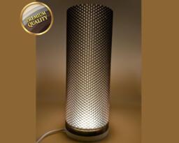 Modern Mesh Led Lamp 3D Printed Ambient Table Light Custom Shade Colour Minimal Home Decor Scandinavian Style Bedside - thumbnail 1
