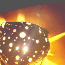 Tea Light Cover, Ceramic Home Decor - thumbnail 2