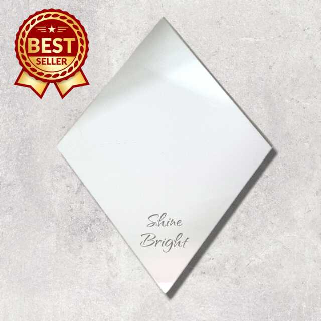 Diamond Acrylic Mirror Wall Art Personalized Engraving, Custom Colors - image 1