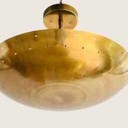 Handmade Brass Dome Ceiling Light Perforated Ufo Pendant - thumbnail 3
