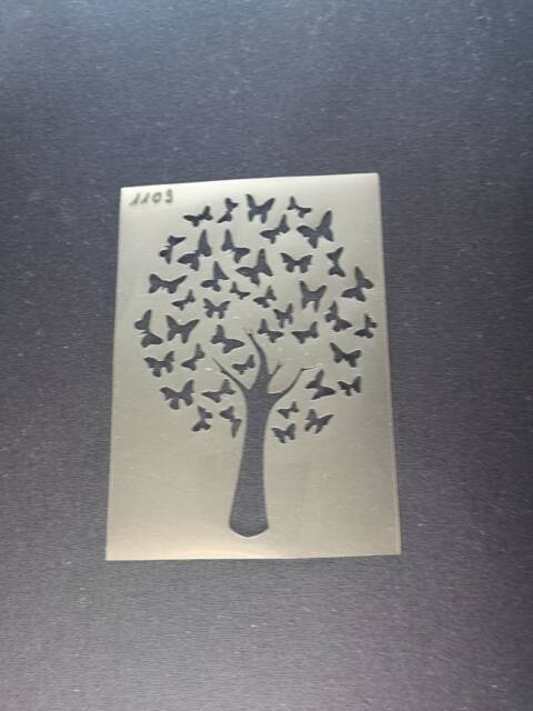 Butterfly Tree Stencil, Flexible, Reusable, 125Mic, Wall Decor, Home Decor, Furniture Painting, Card Making Craft Stencil From Bitofeverythingbyb