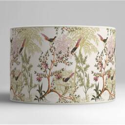 Lampshade For Table Lamp Or Pendant Lampshade - Handcrafted Bird & Branch Motifs - thumbnail 2