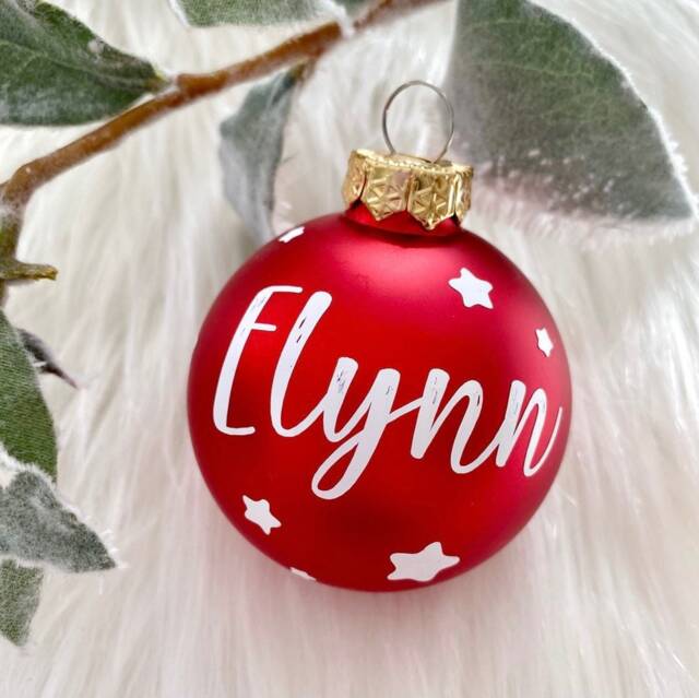 Holly - Personalized Christmas Bauble - image 1