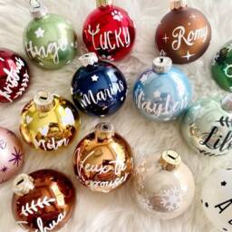 Holly - Personalized Christmas Bauble - thumbnail 2