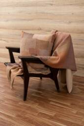 Mosaic Fray Handmade Vintage Kantha Throw - Mushroom - thumbnail 1