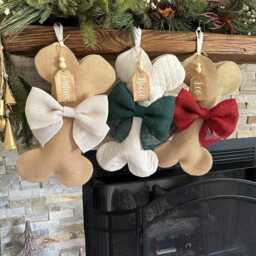 Dog Bone Christmas Stocking - Personalized Pet - thumbnail 2