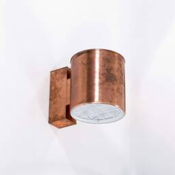 Unique Raw Copper Outdoor Sconce Lighting Fixture, Wall Sconce, Exterior Light, Swedish Design Lamp - thumbnail 2