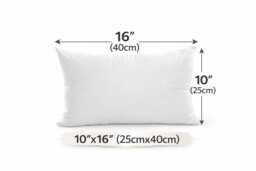 Rectangular Oblong Hollowfibre Cushion Pads, Inner Inserts Scatters Fillers For Home, Sofa, Chair in Multiple Sizes - thumbnail 1