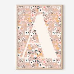 Set Of Girls Room Or Nursery Prints Including A Personalised Initial Print. Gallery Wall Prints, Printed & Shipped - Prints Only, Unframed - thumbnail 2