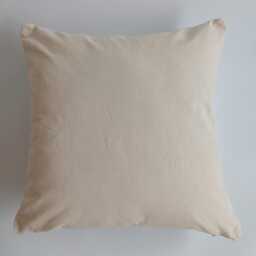 Moroccan Cactus Silk Cushion Cover, Handmade White Sabra Throw Pillow, Scatter 20''x20''/50x50 cm - thumbnail 4