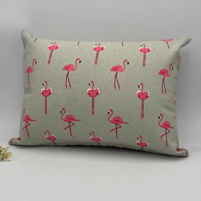 Pink Flamingo Cushion With Inner Pad, Childs Bedroom Decor - image 1