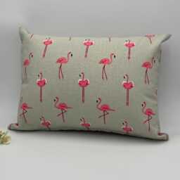 Pink Flamingo Cushion With Inner Pad, Childs Bedroom Decor