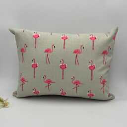 Pink Flamingo Cushion With Inner Pad, Childs Bedroom Decor - thumbnail 2