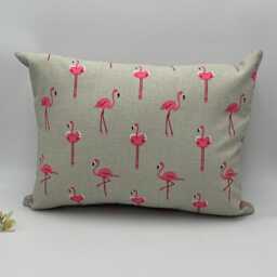 Pink Flamingo Cushion With Inner Pad, Childs Bedroom Decor - thumbnail 3