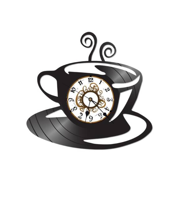Free Shipping Coffee Mug/Cup Themed Vinyl Album Record Clock Made in The > Usa - image 1