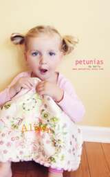 Personalized Baby Lovey Blanket Custom Satin & Minky Security Blanket