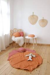 "Linen Leaf Mat ""Papaya" - thumbnail 1