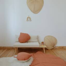 "Linen Leaf Mat ""Papaya" - thumbnail 3
