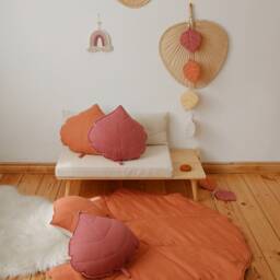 "Linen Leaf Mat ""Papaya" - thumbnail 4