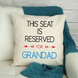 Reserved Seat For Daddy Pillow - Father's Day Gift, Dad Birthday Gift - thumbnail 2
