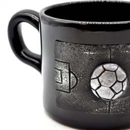 Sports Pottery, Football Cup, Mug, Fimo, Football, Milk Anthicreativetouch, Gift For Him, Cereals Cereals, Polymer Clay Mug - thumbnail 4