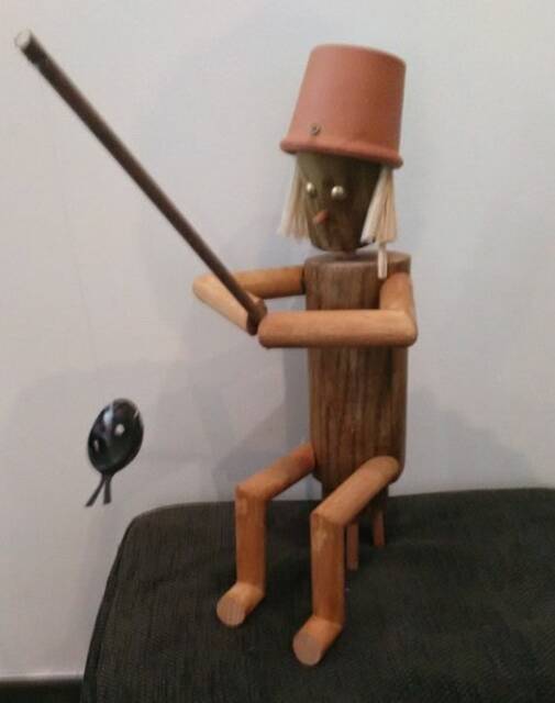 Spoon Fishing - Little Wooden Man