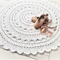 Carpet - Minoux 100 cm in White - thumbnail 3