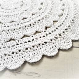 Carpet - Minoux 100 cm in White - thumbnail 4