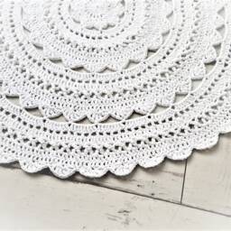 Carpet - Minoux 100 cm in White - thumbnail 2