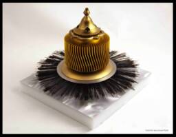 Assemblage Spinning Sculpture Art, Titled Temple Skirt - thumbnail 1