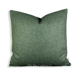 Luxury Designer Felt Wool Dark Grey Fabric Cushion Pillow Throw Cover - thumbnail 1