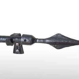 Free Shipping Curtain Rod With Finial & Bracket, Wrought Iron, All Hand Hammered. Window Treatments. 3/4 - thumbnail 3