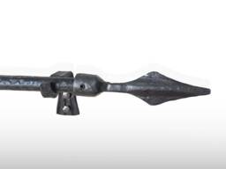Free Shipping Curtain Rod With Finial & Bracket, Wrought Iron, All Hand Hammered. Window Treatments. 3/4