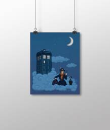 Kids Bedroom Artwork - Nanny Who Small Print - thumbnail 1