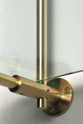 Brass Wall Flange For Classic Bistro Shelf - The Origin Shelving Unit Custom Design Made To Order - thumbnail 1