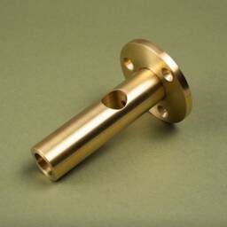 Brass Wall Flange For Classic Bistro Shelf - The Origin Shelving Unit Custom Design Made To Order - thumbnail 2
