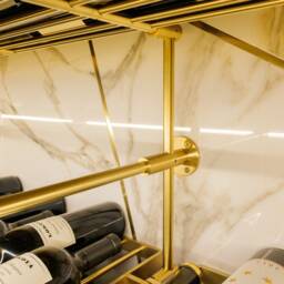 Brass Wall Flange For Classic Bistro Shelf - The Origin Shelving Unit Custom Design Made To Order - thumbnail 3