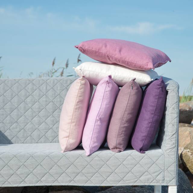 Pure Linen Pillow Cover Zipper, Soft Washed Cushioncase, Bed Cushioncover With Zip, Couch Or Sofa Pillowcase Color Softened Throw - image 1