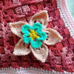 Crochet Baby Girl Blanket, Newborn Blanket, Baby Blankets, Kids Blankets, Handmade - thumbnail 4