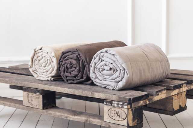 Linen Weighted Blanket Heavy Comforter With Glass Bead Filling, Adult Blanket Sleep Aid Anxiety Stress Release Mother's Day Gift - image 1