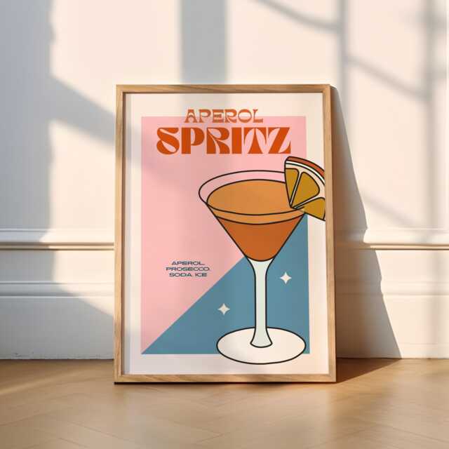 Poster Drink And Cocktail-Gin Tonic-Cosmopolitan-Aperol - 8