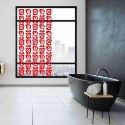 Red Atomic Room Divider Mid Century Modern Diy Kit Retro-A-Gogo - thumbnail 2