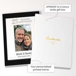 Personalised 25Th Wedding Anniversary Gift - Silver Photo Frame Gifts - thumbnail 2