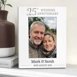 Personalised 25Th Wedding Anniversary Gift - Silver Photo Frame Gifts