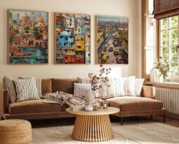 Karachi Travel Posters, Pakistan Prints, Art, Islamic Wall Muslim Gift, Pakistani Decor - thumbnail 1