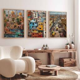 Karachi Travel Posters, Pakistan Prints, Art, Islamic Wall Muslim Gift, Pakistani Decor - thumbnail 2