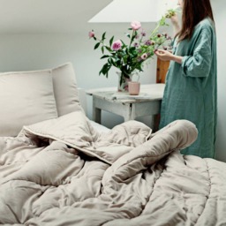 Gray Bedroom Set. Master Bedding Set Of King-Size Comforter & Pillows - Us Duty Paid - thumbnail 2