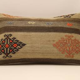 Throw Pillow, Sofa 12x20 in 30x50 cm, Vintage Kilim Pillow, Home Cushion Cover Boho Pillow Throw Koef-634 - thumbnail 2